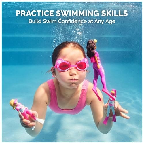 SwimWays Barbie Dive Characters 3-Pack, Swimming Pool Accessories & Kids Pool Toys, Pool Party Supplies & Water Toys for Kids Aged 5 & Up thumbnail 5
