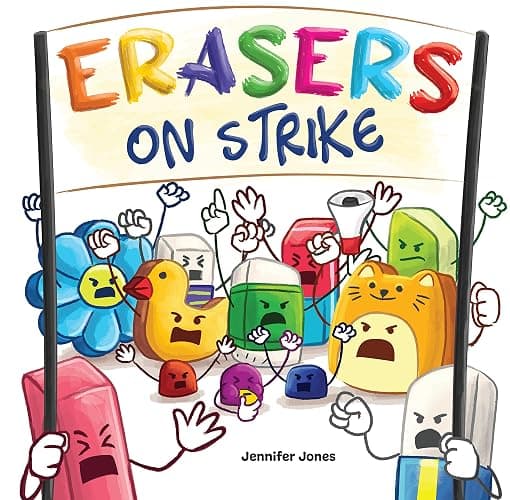 On Strike Box Set, Books 1-8: Pencils on Strike, Swings on Strike, Chairs on Strike, Glues On Strike, Crayons on Strike, Scissors on Strike, Erasers on Strike, Rulers on Strike thumbnail 10