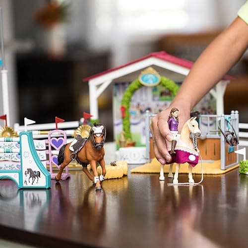 Schleich Horse Club, 86-Piece Playset, Horse Toys for Girls and Boys Ages 5-12, Friendship Horse Tournament thumbnail 5