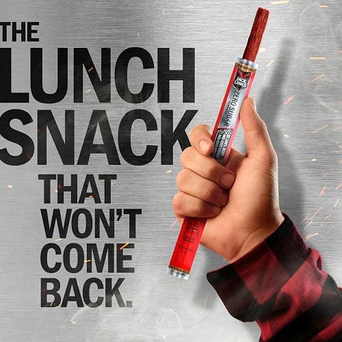 Jack Link's Original Zero Sugar Beef Sticks - (20 Pack) 0.92 oz Meat Sticks - Ready to Eat Protein Snacks - 5g Protein per Serving - Made with 100% Real Beef thumbnail 5