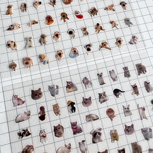 MOLNESO 2000+ Mini Stickers Pack, 36 Sheets Tiny Animal & Cute Pet Stickers with Tweezer, 5mm Small Stickers for Journals, Planners, Scrapbooking, DIY Decoration thumbnail 3