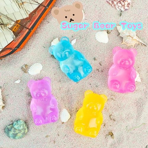 Gummy Bear Toy, Sugar Filled Squishy Toys for Kids Stress Relief - High Density Squeeze Balls for Students Calming - Ultra-Soft Decompression Venting Toys thumbnail 6
