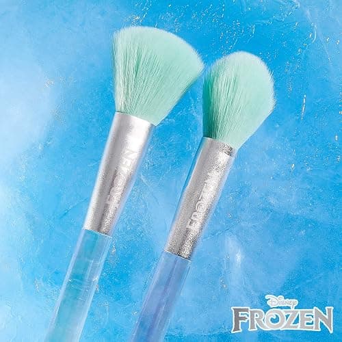 Disney Frozen 7PC Premium Makeup Brush & Blender Set, All-over, Highlighter, Concealer, and Eyeshadow Brush, 2 Beauty Blender Sponges for women and girls by Belle Maison thumbnail 4