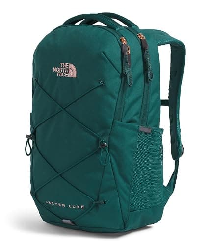 The North Face Women's Jester Luxe Everyday Laptop Backpack, Deep Nori/Burnt Coral Metallic, One Size thumbnail 3