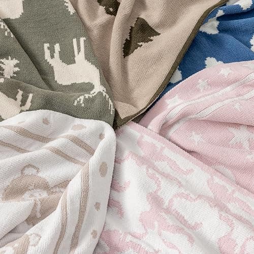 Berkshire Baby Blanket,Ultra-Plush Reversible Chenille Knit Toddler Blanket,Cute Pattern Nursery Crib Blanket,Ideal Baby Gift(30x40 Inches,Ribbon Bow White Pink) thumbnail 6
