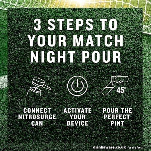 Guinness Draught Nitrosurge Stout Beer | 4.1% vol | 4x558ml Cans | Perfect Pub Pour at Home | Match Day Beer | Celebrate the Football This Summer | Device Sold Separately thumbnail 3