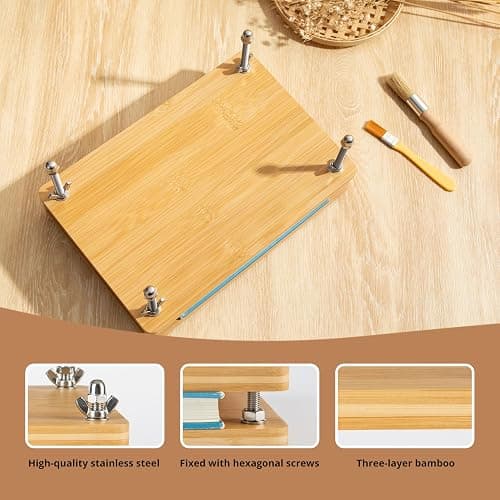 pamctry 50 Pcs Book Binding Kits for Beginners - Complete DIY Kit with Tools & Instructions, 11.6 x 7.8 Inches thumbnail 6