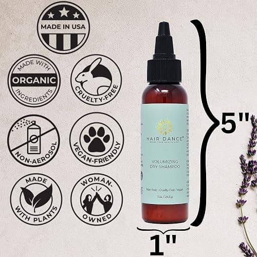 Dry Shampoo Volume Powder | Natural & Organic Ingredients | Non-Aerosol | Made in USA | Talc & Corn Free | For Blonde and Dark Hair | Lavender Oil Scented | 1 Ounce thumbnail 6