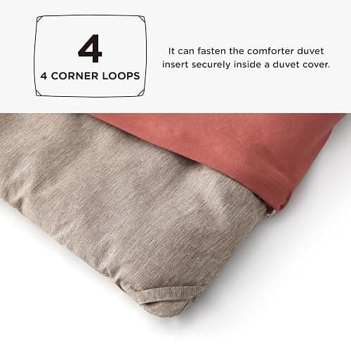 Bedsure Full Comforter Set - Khaki Soft Bedding for All Seasons, Cationic Dyed Bed Set, 3 Pieces, 1 Full Size Comforter (82"x86") and 2 Pillow Shams (20"x26"+2") thumbnail 4