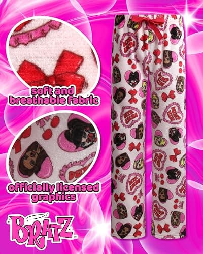 COCO BRANDS Bratz Womens Pajama Pants - Soft Lounge Pants with Adjustable Waist - Lightweight Pajama Bottoms for Women (S-XL) thumbnail 2