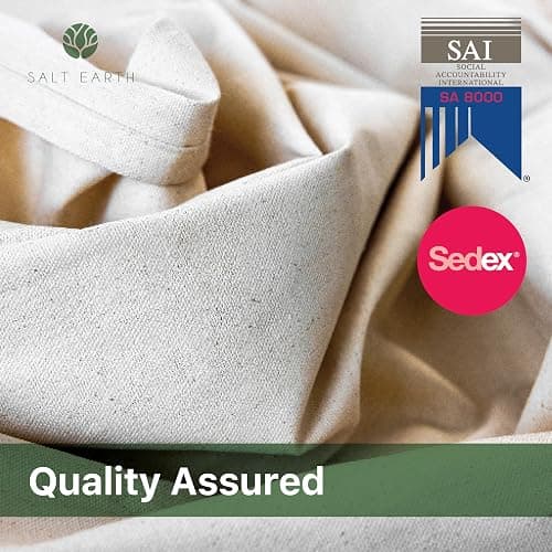 2Pk Recycled Cotton All Purpose Canvas Tarp Cover Painter Drop Cloth-9x12ft | Reusable Paint Drop Cloth, 100% Recycled Cotton Canvas Tarp Cover for Furniture,Floor Protection, DIY & All Purpose Dropcloth thumbnail 3