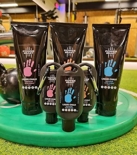 POWER BEAST Colored Liquid Chalk, 2 Bottles Combo of 200 + 50 ML, Liquid Sports Chalk, Free Professional Hand Grip for Gym, Weightlifting, Rock Climbing, Crossfit, Powerlifting, Pole Dance. thumbnail 6