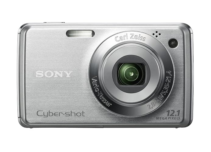 Sony Cybershot DSC-W210 Camera - Silver (12.1MP, 4x optical zoom) 2.7 inch LCD (Renewed) - Image 1