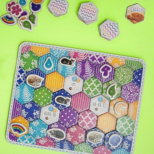 AEG & Flatout Games | Calico - Award Winning Board Game for the Whole Family | From the Creators of Cascadia | Easy to Learn | Quick to Play | Make Quilts and Attract Cats! | Ages 10 and up thumbnail 5