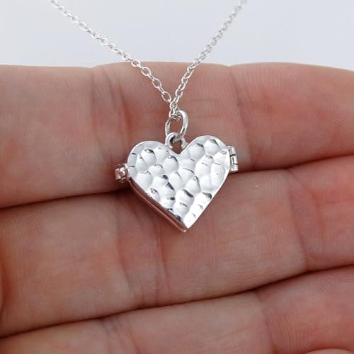 FashionJunkie4Life Sterling Silver Locket Necklaces for Women, 18" Cable Chain thumbnail 4