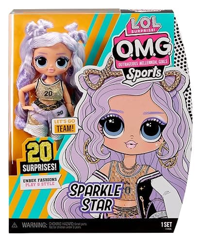 L.O.L. Surprise! OMG Sports Fashion Doll Sparkle Star with 20 Surprises Including GoSporty-Chic Fashion Outfit and Accessories, Holiday Toy Playset, Great Gift for Kids Girls Boys 4 5 6+ Years thumbnail 6