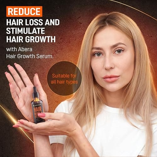 Abera Hair Growth Serum 1.69 fl oz for Hair Loss, Natural Hair Regrowth Treatment for Hair & Beard with Biotin & Castor Oil | Extra Strength & Bigger Size thumbnail 7