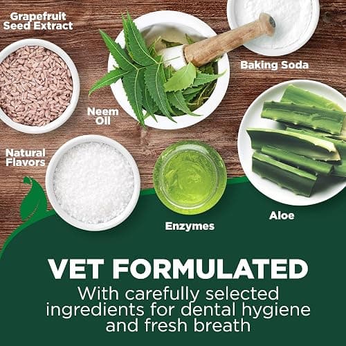 Vet's Best Dog Toothpaste & Dog Toothbrush, Dental Kit, Plaque Remover for Teeth, Whitens Teeth, Freshens Canine Breath, Veterinarian Formula, Finger Toothbrush Included thumbnail 7