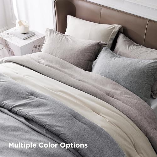 Bedsure Twin/Twin XL Comforter Set - Storm Blue Soft Bedding for All Seasons, Cationic Dyed Bed Set, 2 Pieces, 1 Twin Size Comforter (68"x88") and 1 Pillow Sham (20"x26"+2") - Twin/Twin XL - 20 - Storm Blue thumbnail 5