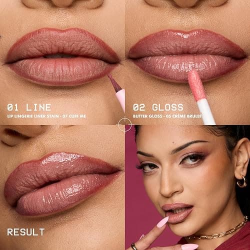 NYX PROFESSIONAL MAKEUP Lip Lingerie Liner Stain, Seamless Make Up with All-Day Color, Waterproof Lip Stain Finish - Up All Night (Black Cherry) thumbnail 8