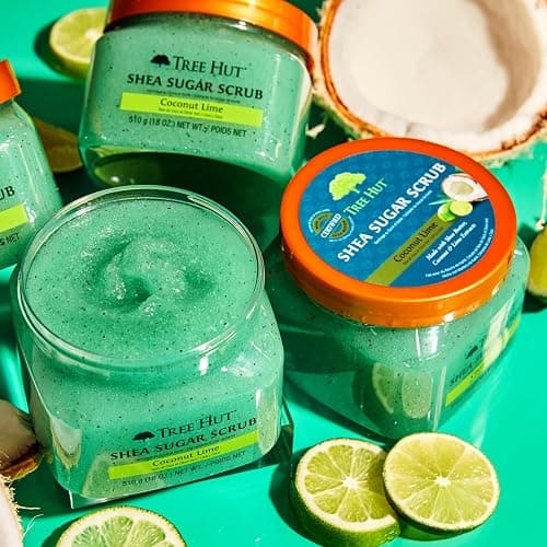 Tree Hut Shea Sugar Body Scrub Coconut Lime 18 oz thumbnail 3