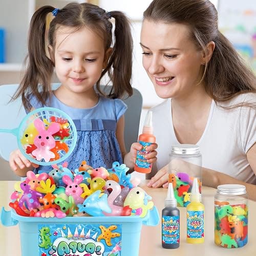 Magic Gel Water Elf Toy Kit, Aqua Fairy Water Gel Kit for Kids with 10PCS Aqua Jelly Gels & Animal Mold, Gift for Christmas, Easter, Birthday, New Year, Creative Art Craft Girls 6 7 8 9 10 Year Old thumbnail 6