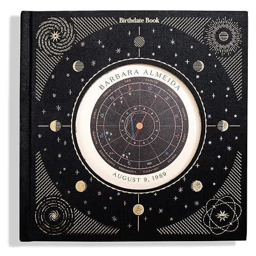 The Birthdate Book, A Fully Personalized Beautiful and Unique Reading of your Astrological Birth Chart - Fabric-bound Hardcover & 70+ Pages of Personal Horoscope Readings & Interpretation - Image 1