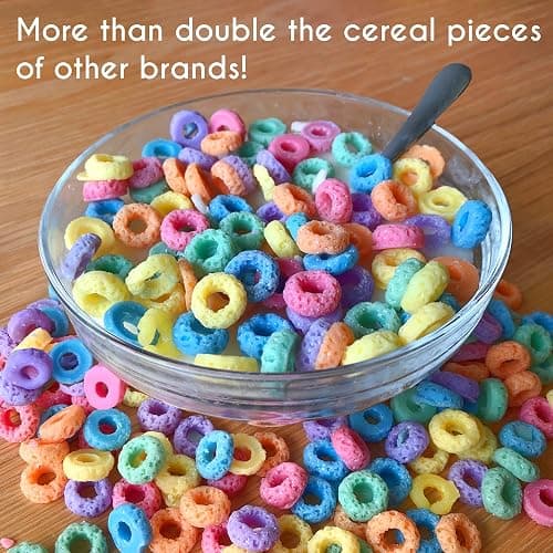 Evovee Fruit Loop Cereal Candle Bowl Gifts - Funny Novelty Food Scented Cute Candle thumbnail 2