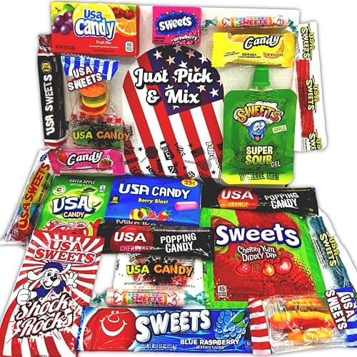 Just Pick & Mix American Sweets Selection Box Hamper Including Your Favourite Brands From The USA - Image 1
