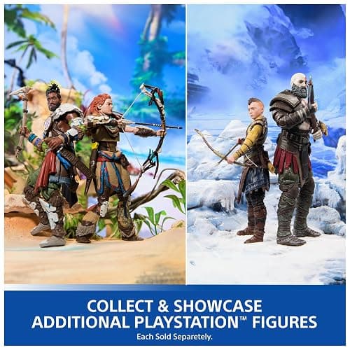PlayStation The Last of US, 2-Pack 6” Joel & Ellie Action Figures with 19 Accessories, The Shapes Collection, for PS5 Fans & Collectors Ages 17+ thumbnail 6
