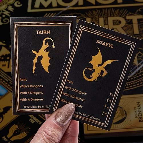Monopoly Fourth Wing Edition Board Game for Adults | Officially Licensed Game Inspired by the Empyrean Series, Book 1 | 2-6 Players | Ages 17+ thumbnail 2