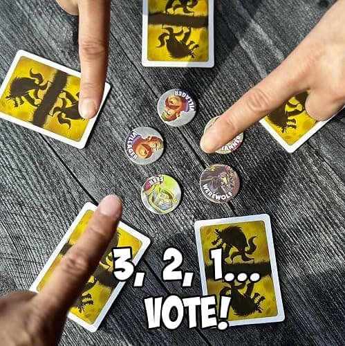 Bezier Games One Night Ultimate Werewolf Board Game, Black (BEZONUW) thumbnail 2