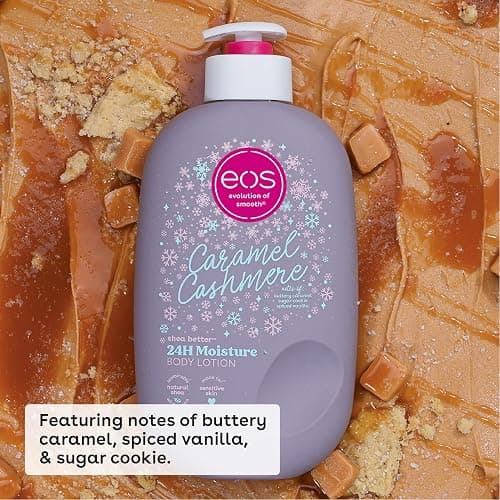 eos Shea Better Holiday Body Lotion, Caramel Cashmere, Limited Edition Skin Care, 24-Hour Moisture, Body Lotion for Women, Vegan, 16 fl oz thumbnail 2