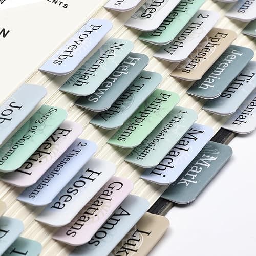 Mr. Pen- Bible Tabs, 75 Tabs, Coastal Meadow, Laminated Bible Tabs for Women and Men, Bible Tabs for Study Bible, Bible Index Tabs, Bible Book Tabs, Bible Labels Tabs, Mr Pen Bible Tabs thumbnail 7