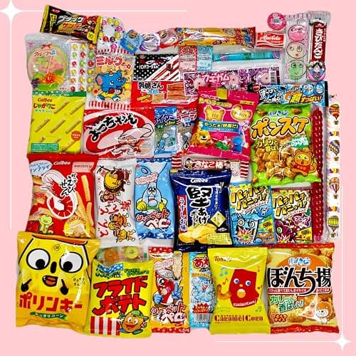 Japanese Snack Box – 100 Dagashi Classics & Japanese Candy Variety Pack | Asian Goodies, Mystery Assortment from Japan, International Gift Box for Kids & Adults thumbnail 2