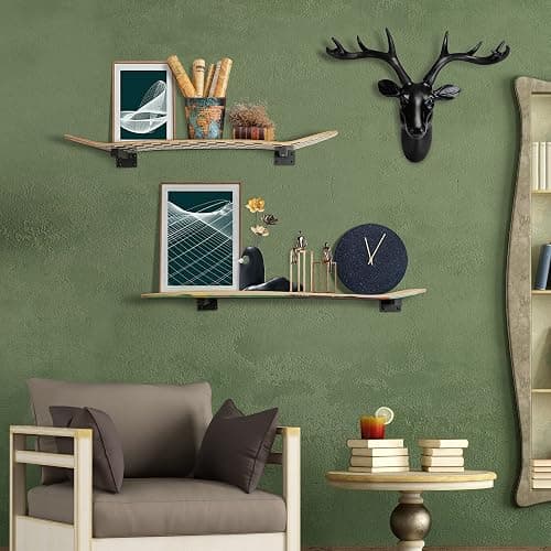MIUONO Skateboard Wall Mount, Longboard Skateboard Deck Rack Mount on Wall, Skateboards Floating Shelves Brackets, 4 Pack thumbnail 6