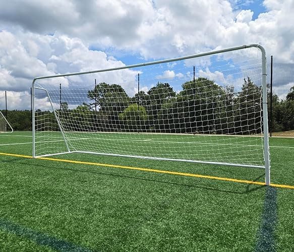 Official Size 24 X 8 X 5 Ft. Steel Soccer Goal. Heavy Duty Frame w/Net. Tournament, Regulation Size. Professional Portable Practice Training Aid. 24 X 8, 24x8(1Net) thumbnail 7