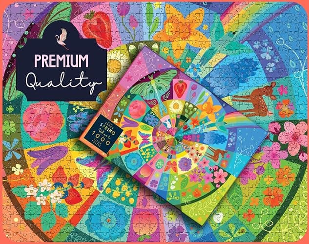 Elena Essex Puzzles 1000 Pieces - Spring Wheel, Jigsaw Puzzles 1000 Pieces, Spring Puzzle, Color Spring Summer Flower, Size 28 x 20 inches thumbnail 4