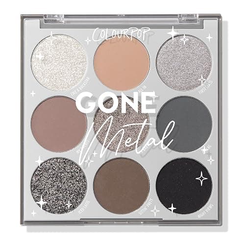 ColourPop Eyeshadow Palette - Eye Makeup Palette with Matte, Metallic, Matte Sparkle & Glitter Finishes - High-Pigment Eye Makeup with a Long-Wearing Formula - Gone Metal (0.3 oz) - Image 1
