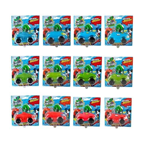 ORB Funkee Stretchee Racers Assorted Expressions 3 Pack - Race, Stretch, Squish, and Even Squeeze These Cars for Stress Relief - Funny Sensory/Fidget Collectible Toys & Gifts for Kids and Adults thumbnail 7