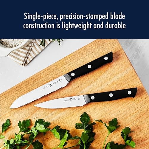 Henckels Dynamic 5-Pc Knife Set with Chef, Bread, Utility, Paring, Santoku | The Perfect Kitchen Knife Set for Effortless Cutting, German Engineered, Informed by 100+ Years of Mastery. Dishwasher safe thumbnail 7