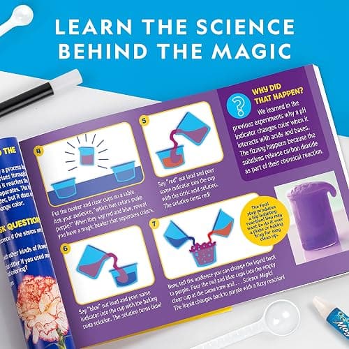 Blue Marble National Geographic Magic Chemistry Set – Science Kit for Kids with 10 Amazing Magic Tricks, STEM Projects and Science Experiments, Science Toys, Great Gift for Boys and Girls 8-12 thumbnail 6