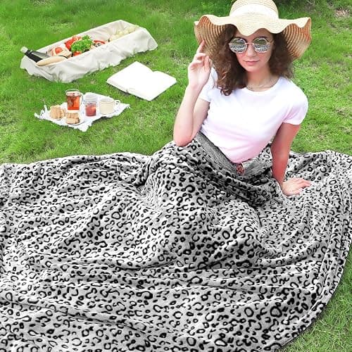 ZHIKU Warm Blanket Throw Soft Fleece Blankets Throw Blanket Lightweight 50"x60" thumbnail 2