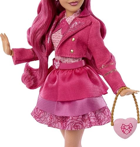 Mattel Disney Descendants: Wicked Wonderland Fashion Doll & Accessory, Pink Sister of Red & Daughter of Queen of Hearts with Movie-Inspired Clothing thumbnail 4