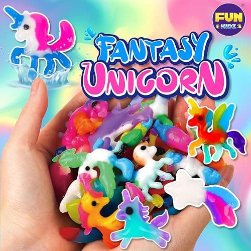 Unicorn Magic Grow Aqua Elves Kit, FunKidz Magical Water Elf Toys for Kids with 25 Colors Gel 16 Unicorn Molds to Make Over 100 Water Pets Crafts for Girls Boys Ages 3+ thumbnail 3