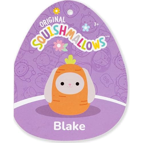 Squishmallows Original 8in Blake The Bunny in Carrot Costume – Official Jazwares Easter Plush (Little) thumbnail 7