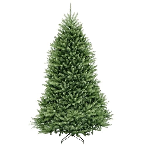 National Tree Company Artificial Full Christmas Tree, Green, Dunhill Fir, Includes Stand, 7.5 Feet - Image 1