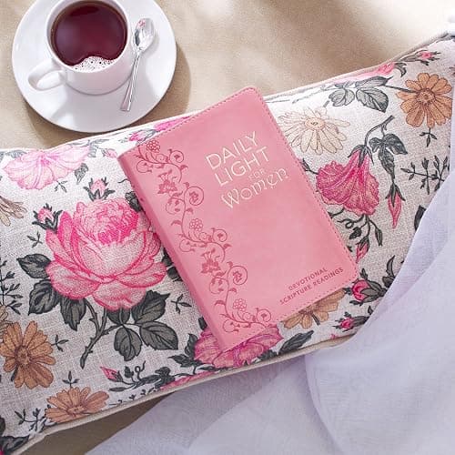 Daily Light For Women Classic Collection of 366 Devotional Scripture Readings from ESV Bible - Pink Faux Leather Flexcover Gift Book for Women w/Ribbon Marker, Gilt-Edge Pages thumbnail 4