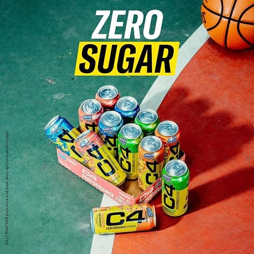 Cellucor C4 Performance Energy Drink | JOLLY RANCHER Watermelon | Zero Sugar Carbonated Preworkout Energy | 200mg Caffeine with Beta Alanine | 16 Fl Oz (12 Pack) thumbnail 8