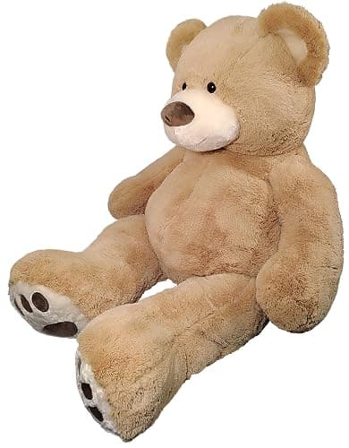 Anico 59" Tall (5 Foot) Giant Plush Bear, Stuffed Animal, Beige Teddy Bear with Smiling Face. Premium Stuffed Toy Teddy Bear, Perfect for Girlfriend, Kids, Valentine's Day, Christmas! thumbnail 5